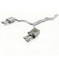 Sistema de Escape Inteligente con Válvulas de Acero Inoxidable, Acabado Pulido Espejo, 1.5mm de Grosor, Estilo de Lujo para Audi A6 C7/C8 3.0T-3 Años