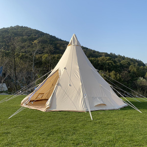 Tente de glamping pyramidale en toile et aluminium pour quatre saisons, modèle Outdoor Brighten 20 - Product Image 4