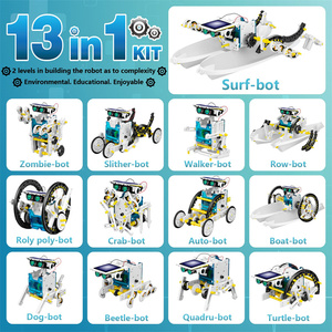 Robots solaires 13 en 1, jouets scientifiques et d'ingénierie, jouets, kits d'assemblage d'intelligence pour les étudiants - Product Image 2