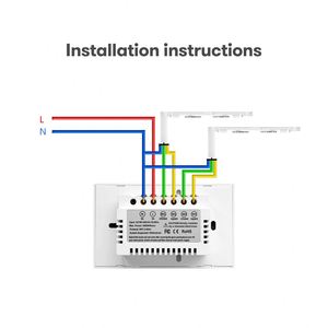 Tuya Công Tắc Màn Cửa Cảm Ứng Nhà Thông Minh Wifi Cho Con Lăn Rèm Điện Động Cơ Màn Trập Mù Có Điều Khiển Từ Xa <span class=keywords><strong>Google</strong></span> & Alexa - Product Image 6