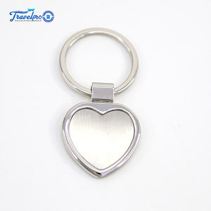 Llavero de Moda con Forma de Corazón de Aleación de <span class=keywords><strong>Zinc</strong></span>, Chapado en Níquel Brillante, Impresión UV, Logotipo Personalizado, para Promoción - Product Image 2