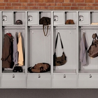 Casiers de rangement métalliques robustes sur mesure, organisateurs d'équipements sportifs, armoires en acier pour les salles d'école, de gymnase, de club, de football et de soccer
