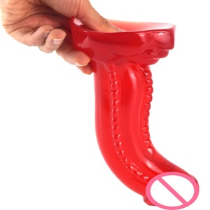 FAAK-58 Dildo de Dinosaurio Animal con Forma de S y Cuentas, Dildo Grande para Masaje Anal con Succión, Estimulador de Punto G, Juguetes Sexuales para Mujeres - Product Image 2