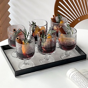 <span class=keywords><strong>Vasos</strong></span> de Vidrio con Textura de Clavos en Relieve 3D Personalizados, Frascos de Vidrio Vintage para Velas, <span class=keywords><strong>Vasos</strong></span> para Beber Leche, Copas - Product Image 4