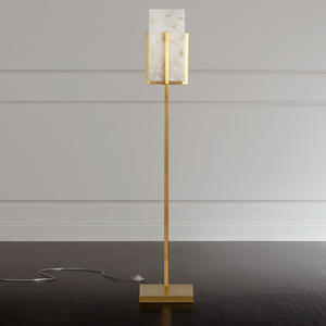 Lampe sur pied design américaine de luxe moderne en fer et marbre, LED E27 dimmable, CRI 85 élevé, pour chambre et salon - Product Image 4