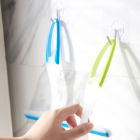 Petite raclette à eau multi-usages en silicone avec poignée en plastique écologique, nettoyant sans traces pour évier de cuisine et maquillage