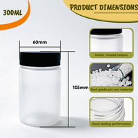 Botol Penyimpanan PET Food Grade Bebas BPA, Wadah Bulat Transparan dengan Leher 60mm dan Tutup PP untuk Kemasan Permen, Camilan, Cokelat, dan Kacang