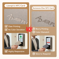 Tarjeta Inteligente RFID NFC de PVC Personalizada Ntag213 Ntag215 Ntag216 Mini Tag para Control de Acceso en Hoteles y Negocios