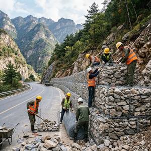 Panier et cage en <span class=keywords><strong>gabion</strong></span> tissés résistants pour une exposition côtière à long terme - Product Image 1
