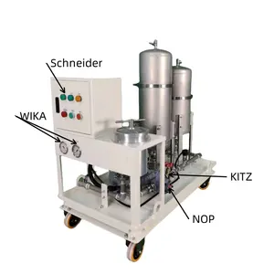 Sistema de filtro de aceite de alta precisión para aceite lubricante industrial Máquina purificadora de aceite usado