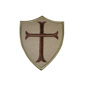 Parche Bordado de Alta Calidad con Escudo Templario Cruzado, Adhesivo con Velcro - Product Image 6