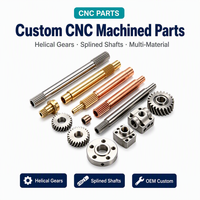 Pièces de précision usinées CNC sur mesure : Engrenages hélicoïdaux, arbres cannelés, blocs de collecteur, brides en acier, laiton, cuivre – Fabrication OEM