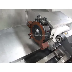 TCK50L Zahnrad schneide maschinen Tornos Para Metall Metall Schnell wechsel Werkzeug pfosten Mini Drehmaschine Schräg bett CNC Drehmaschine zu verkaufen