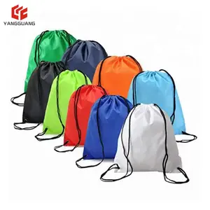 Customize Logo Size Color Wholesale Reused Non-woven Shopper Tote Drawstring Bag