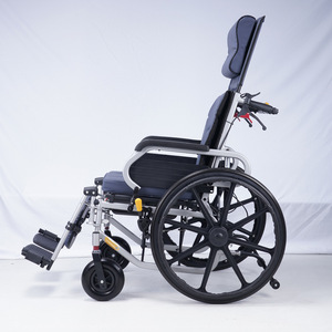 Fenghe Aluminum Alloy <b>Reclining</b> High Back Wheelchair Manual Foldable Ultra Lightweight For Elderly And Cerebral Palsy Users - Product Image 1