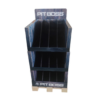Présentoir en carton d'épices et d'outils pour barbecue personnalisé de supermarché présentoir en carton pop up pour vente au détail présentoir promotionnel en carton ondulé