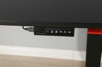 Bureau de jeu informatique réglable en hauteur, ergonomique, à moteur unique, stable, à quatre pieds, pour un usage domestique
