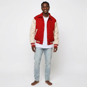 Outdoor Ready Men Varsity Jacket Smooth Minimal <b>Aesthetic</b> Men Varsity Jacket - Product Image 1