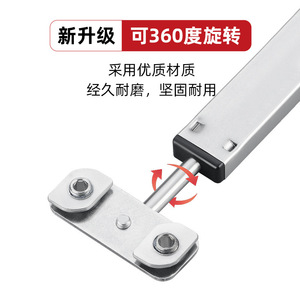 Support de porte Kaishengxi en acier inoxydable 304, bras de fixation rotatif à 360 degrés pour fenêtre avec support de fixation réglable - Product Image 1