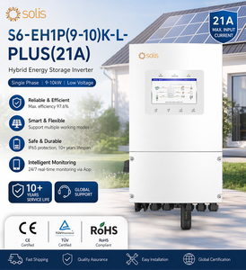 Convertisseur hybride monophasé Solis 5kW 8kW 10kW compatible avec les batteries basse tension 48V, convertisseur solaire hors réseau - Product Image 1