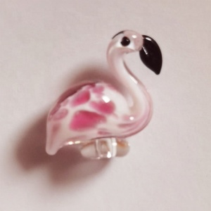 <span class=keywords><strong>Perles</strong></span> en verre de Murano artisanales en forme d'oiseau rose (figurine d'animal flamant rose) pour kit de <span class=keywords><strong>perles</strong></span> de verre pour fourchettes <span class=keywords><strong>à</strong></span> fruits en acier inoxydable, bâtonnets <span class=keywords><strong>à</strong></span> mélanger et tiges <span class=keywords><strong>à</strong></span> remuer - Product Image 6