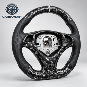Volant de voiture en cuir et fibre de carbone forgée pour BMW E92 E90 E91 E93 E82 E88 E87 E84 E89 G20 F20 E92 F30 F32 E87 E91 X5 F15 - Product Image 2