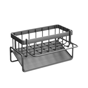 <b>Draining</b> <b>Rack</b> With Tray Foldable Wall Mounted Quick Dry Steel Sink Storage Kitchen <b>Dish</b> <b>Rack</b> Square Shape HMJ-109 - Product Image 1