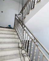 Mains courantes d'escalier en acier inoxydable, garde-corps de balcon, colonnes intérieures, garde-corps minimalistes