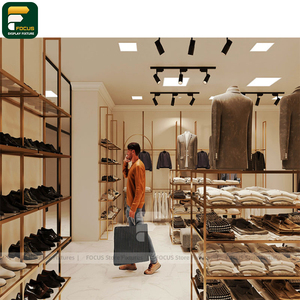 ชั้นวางเสื้อผ้าสำหรับจัดแสดงสินค้า  ขาตั้งเสื้อผ้าสำหรับร้านค้าปลีก  ดีไซน์อุปกรณ์ตกแต่งร้านเสื้อผ้า - Product Image 1