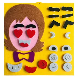 6 סטים צעצועי משחק תואמים פאזל פנים שינוי צעצועי לבד בעבודת יד