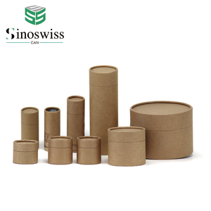 Hộp Tròn Giấy Kraft Hình Trụ Thùng Carton Thân Thiện Với Môi Trường Tùy Chỉnh Hộp Các Tông Thủ Công Rỗng Có Thể Phân Hủy Sinh Học Ống Đóng Gói - Product Image 1