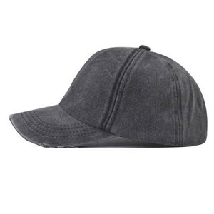 Casquette de baseball unie délavée et vieillie, style vintage, bicolore et couleur unie, pour le sport, vente en gros - Product Image 3