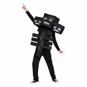 Disfraz Infantil de Esqueleto Wither para Minecraft, Cosplay de Halloween para Niños, Primavera 2025 - Product Image 2