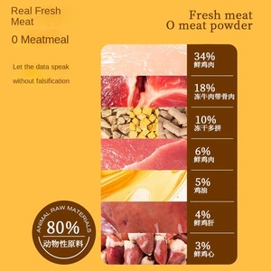 בשר טרי מיובש הקפאה-מיובש 2 ק "ג מזון כלבים כלבים כלבים - Product Image 3