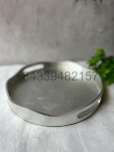 Plateau festonné en laque carrée et rectangulaire gris pour articles de vaisselle de table basse décoration de la maison de haute qualité - Product Image 5