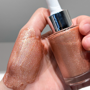 MLM Private Label 30ml Shimmer Body Oil Organic Waterproof Liquid Highlighter <b>Moisturizing</b> Custom Scent OEM ODM mineral body oil - Product Image 6