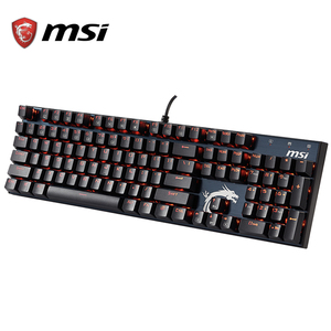 Teclado mecánico para juegos <span class=keywords><strong>MSI</strong></span> VIGOR GK50S, retroiluminación roja, 104 teclas - Product Image 1