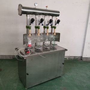 <span class=keywords><strong>Machine</strong></span> de remplissage semi-automatique à 4 têtes pour boissons gazeuses, vin mousseux, bière, eau gazeuse, liquides, avec mélangeur - Product Image 3