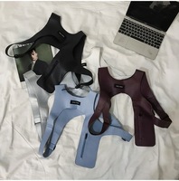 Sac de poitrine unisexe en polyester, style streetwear tendance, avec boutons et rubans, motif locomotive, logo personnalisé, été