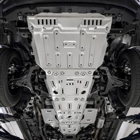 Plaque de protection de réservoir de carburant en alliage d'aluminium et de magnésium renforcé FK de 8 mm pour Nissan Patrol Y61/Y62 Armada SILVERY