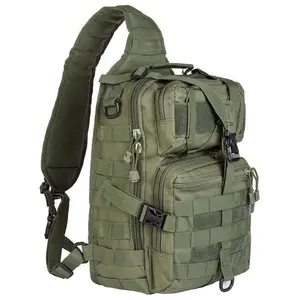 Wholesale Custom Tactical Sling Bag Molle Shoulder Backpack Mens Assault Travel Pack