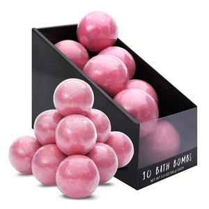 Bombes de bain biologiques de luxe personnalisées, faites à la main, végétaliennes et végétaliennes naturelles, ensemble cadeau des fêtes pour dames - Product Image 1