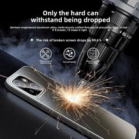 Étui de protection fin en aluminium mat avec protection d'objectif intégrée pour la série 15 Plus, protection intégrale contre les chocs, anti-empreintes digitales