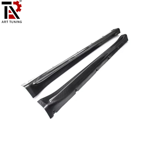 Cho Tesla mô hình y sợi carbon bên váy, ct phong cách ướt carbon bên bước Rocker Bảng điều chỉnh bao gồm - Product Image 2
