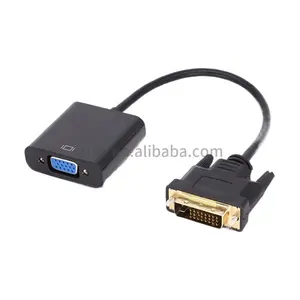 DVI to VGA Adapter Cable 1080P DVI-D to VGA Cable 24+1 25 Pin DVI Male to 15 Pin VGA Female Video Converter for PC Display