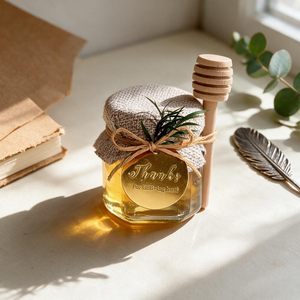 Coffrets cadeaux modernes et personnalisés <span class=keywords><strong>de</strong></span> 50g : pots <span class=keywords><strong>de</strong></span> <span class=keywords><strong>miel</strong></span> écologiques et durables avec cuillères détachables en verre pour une conservation optimale <span class=keywords><strong>de</strong></span> la fraîcheur - Product Image 6