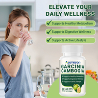 Comprimés d'extrait de graines de Garcinia Cambogia à l'acide hydroxycitrique OEM – Complément digestif amincissant pur Garcinia Cambogia