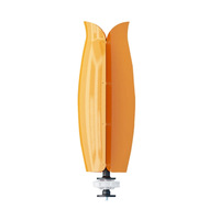 Éolienne à axe vertical en forme de tulipe, matériaux composites, options de puissance 500W-700W, moteur à lévitation magnétique, vents légers