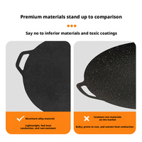Plaque de cuisson portable pour camping en plein air, plaque de barbecue coréenne, plaque de cuisson antiadhésive pour barbecue extérieur, usage domestique