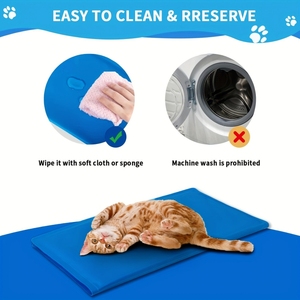 Draagbare Moderne Blauwe Pvc <span class=keywords><strong>Gel</strong></span> & Spons Duurzame Zomer Koelmat Voor Honden En Katten Cool <span class=keywords><strong>Bed</strong></span> - Product Image 2